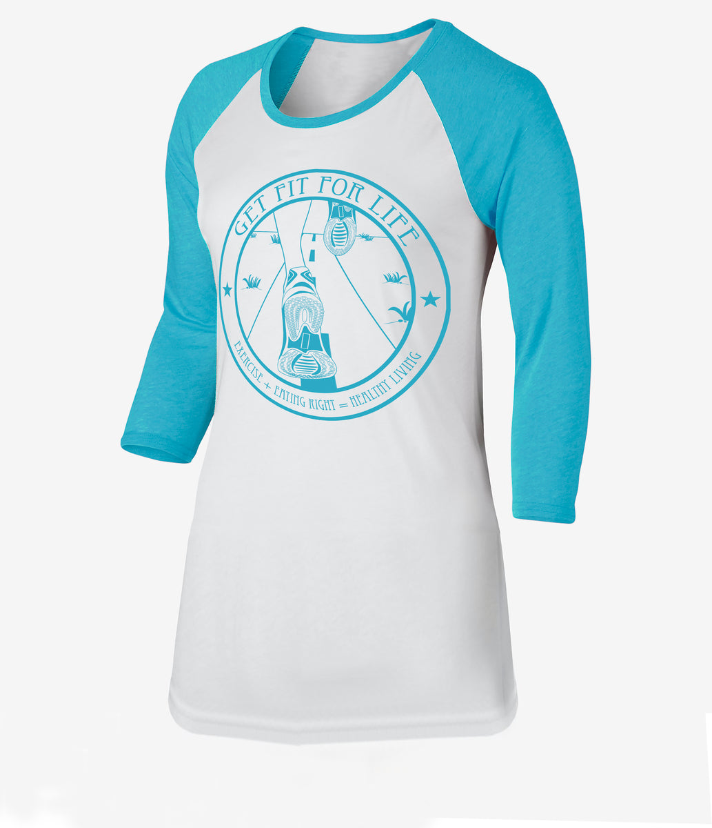 3/4 sleeve raglan shirt — Personal Fitness Training Center