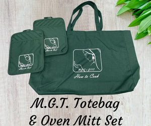 *How to Cook Class - Tote Bag and Oven Mitt Set